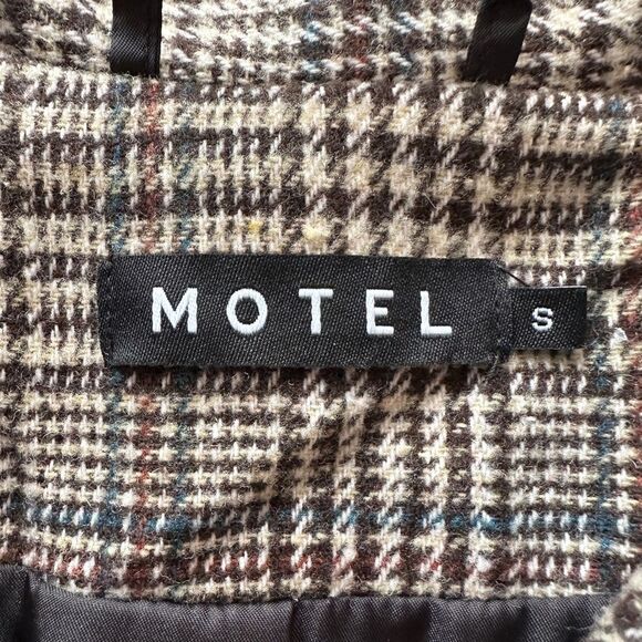 ASOS MOTEL ROCKS Saken Blazer Oversized Plaid Check Size S • BLOGGER FAVORITE - Picture 7 of 10